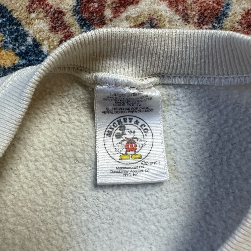 Vintage Disney Mickey Mouse Global Aviators Crewneck Large - Picture 3 of 6